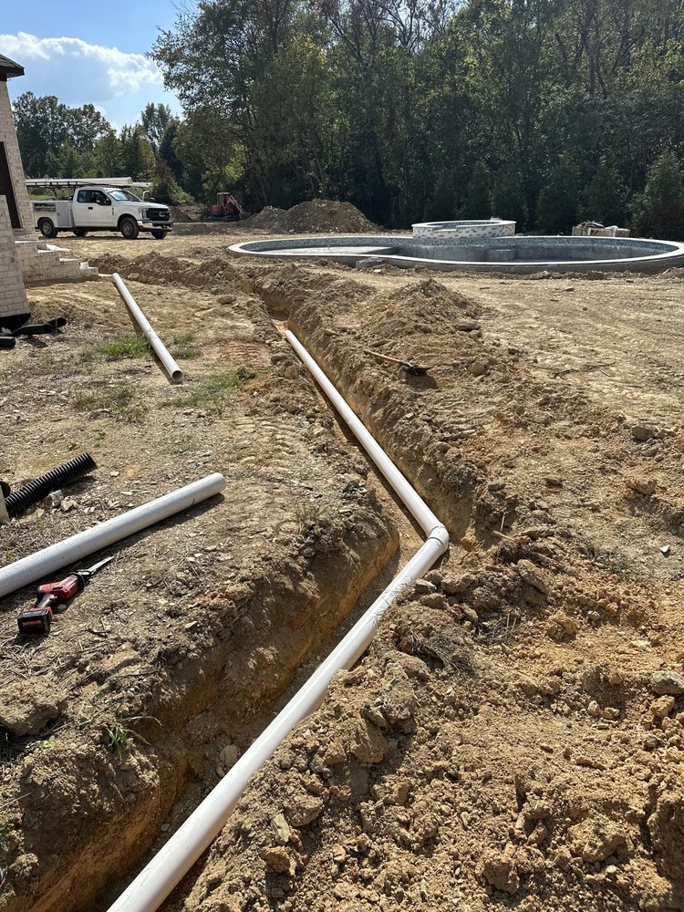 Building sewer to septic tank